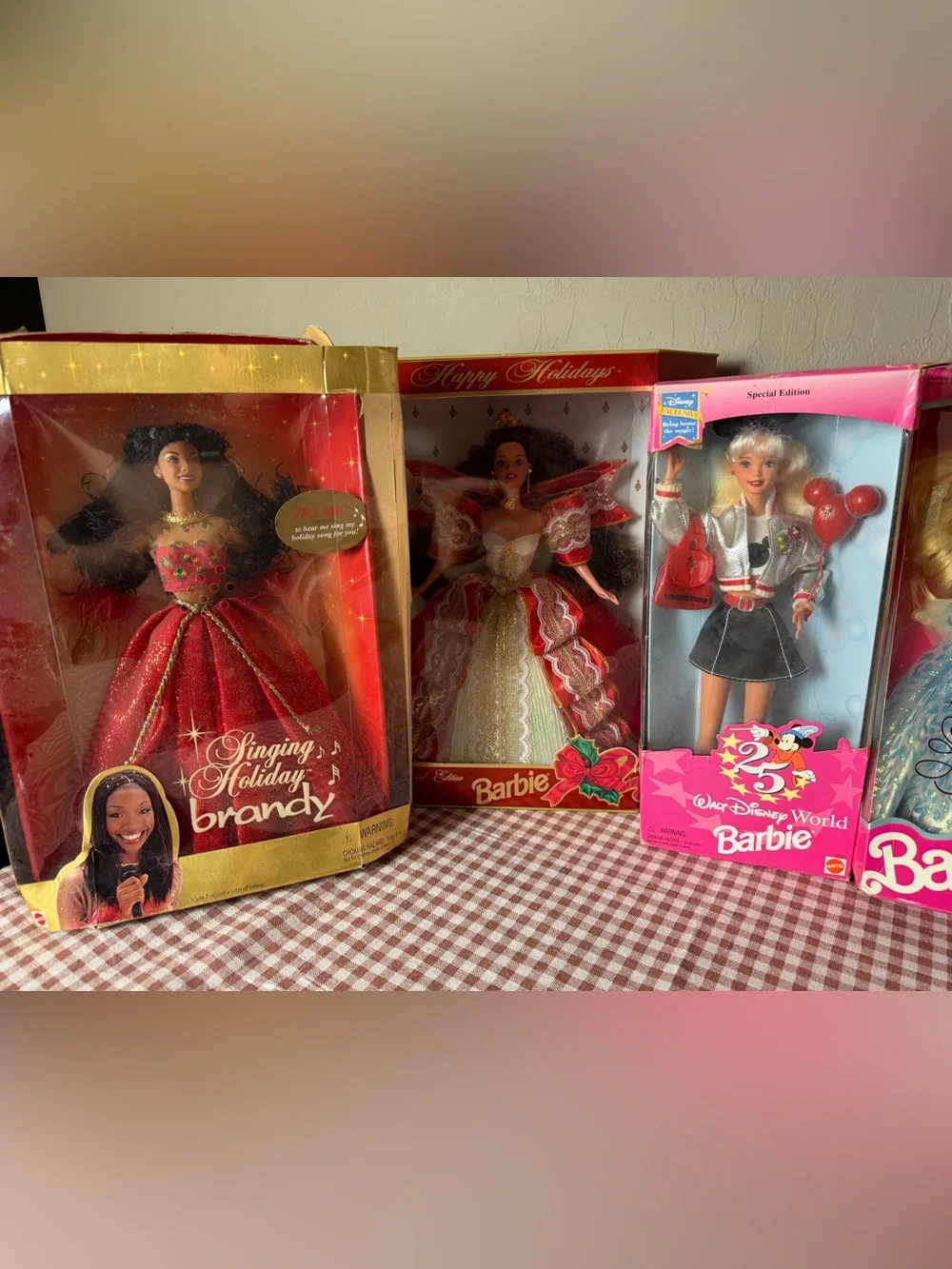 Lot of 8 Vintage Barbies Disney, Brandy, Ken